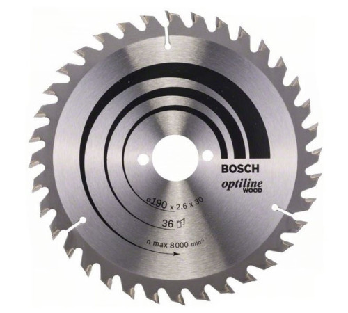 Диск пильный по древесине 190х30 мм Bosch 2.608.640.616