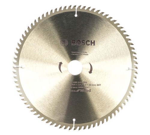 Диск пильный по дереву ECO WOOD (254x30 мм; 80T) Bosch 2608644384