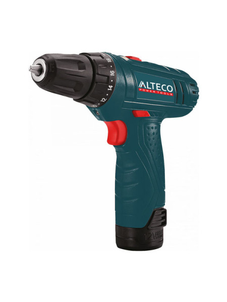 Аккумуляторная дрель-шуруповёрт Alteco CD 1210.1Li X2 33503