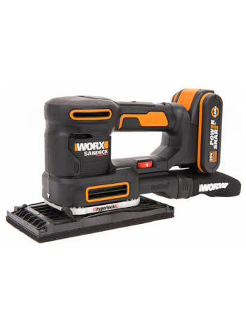 Аккумуляторная виброшлифмашина WORX WX820