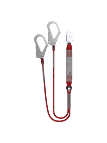 Двойной капроновый строп с амортизатором SAFE-TEC ABS212R-56