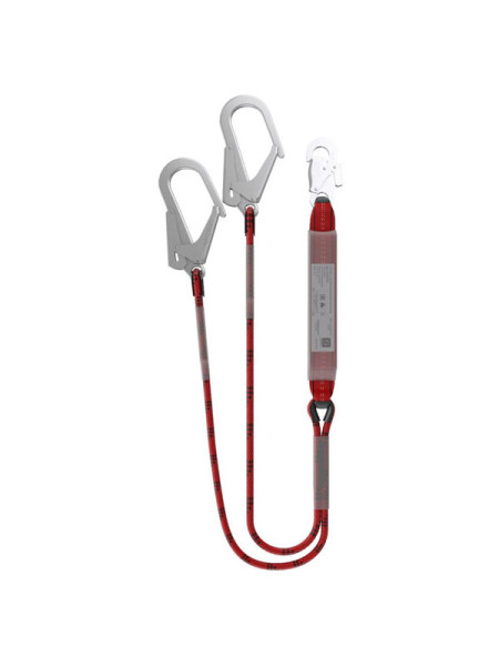 Двойной капроновый строп с амортизатором SAFE-TEC ABS212R-56