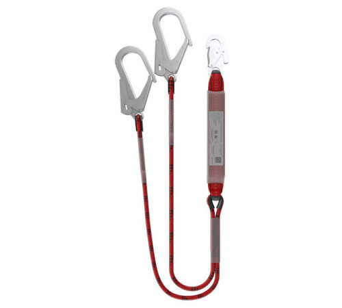 Двойной капроновый строп с амортизатором SAFE-TEC ABS212R-56