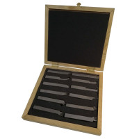 Набор токарных резцов AURA TOOLS (12 шт; 12х12 мм; ВК8) 30001212