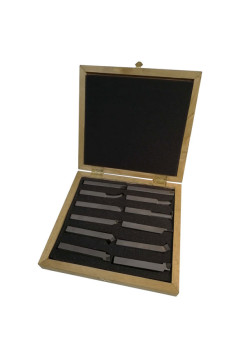 Набор токарных резцов AURA TOOLS (12 шт; 12х12 мм; ВК8) 30001212