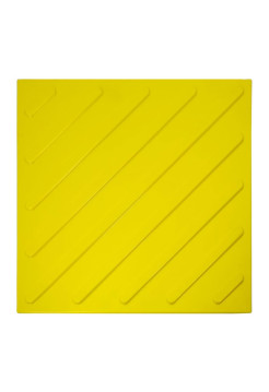 Тактильная плитка смена направления движения PALITRA TECHNOLOGY диагональ 10шт 50245-4-PVC-500x500x4-Y-10