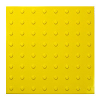 Тактильная плитка преодолимое препятствие, поле внимания PALITRA TECHNOLOGY конусы линейные 10шт PVC-500x500x4