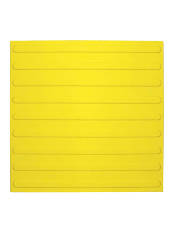 Тактильная плитка направление движения PALITRA TECHNOLOGY полоса 10шт 50245-1-PU-500x500x4-Y-10