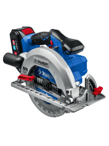 Аккумуляторная циркулярная пила ЗУБР Профессионал 20В CPB-190-41