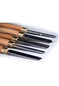 Набор резцов токарных по дереву AURA TOOLS (5 шт; Р6М5) 89100005