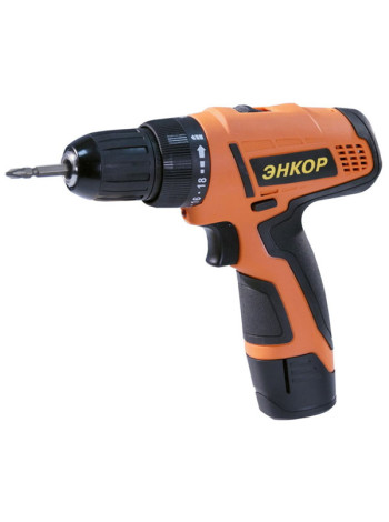 Аккумуляторная дрель-шуруповерт Энкор ДША-2 12ЭР/10Л 50022
