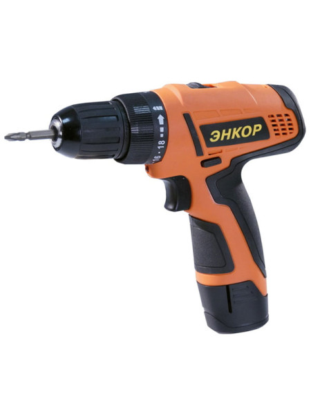 Аккумуляторная дрель-шуруповерт Энкор ДША-2 12ЭР/10Л 50022