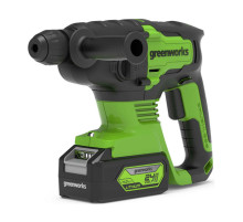 Аккумуляторный бесщеточный перфоратор GreenWorks GD24SDS2K4 3803007UB