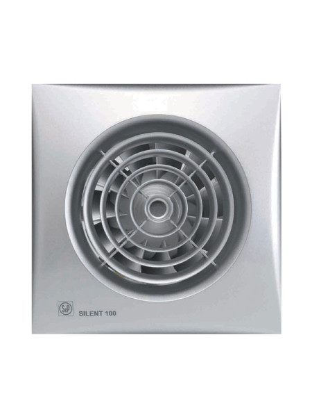 Вытяжной вентилятор Soler&Palau SILENT-100 CZ SILVER RE 03-0103-105