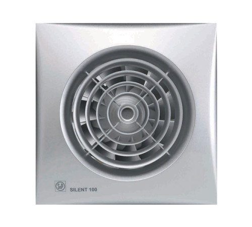 Вытяжной вентилятор Soler&Palau SILENT-100 CZ SILVER RE 03-0103-105
