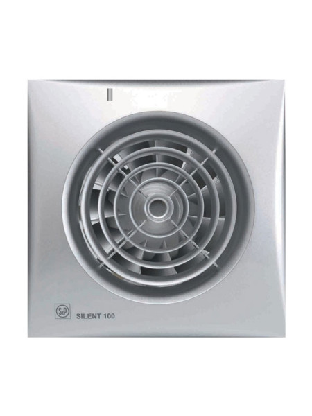 Вытяжной вентилятор Soler&Palau SILENT-100 CHZ SILVER RE 03-0103-121