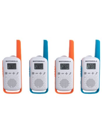 Комплект из четырех радиостанций Motorola T42 QUAD TALKABOUT, B4P00811MDKMAQ