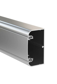 Алюминиевый кабель-канал DKC 90x50 мм, 2м цвет серый металлик 09599