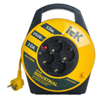 Удлинитель на катушке с термозащитой IEK Industrial УК10 4х10м 3х1.0 WKP14-10-04-10 277734