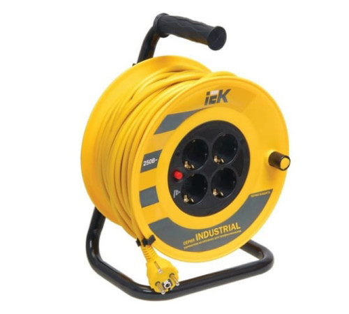 Удлинитель на катушке с термозащитой IEK Industrial УК50 4х50м 3х1.5 мм2 WKP15-16-04-50