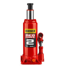 Гидравлический бутылочный домкрат Stayer RED FORCE 2т, 181-345 мм, 43160-2-K 43160-2-K_z01