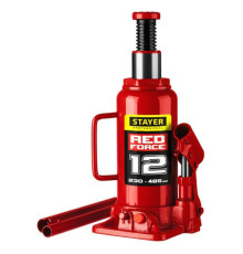 Гидравлический бутылочный домкрат Stayer RED FORCE 12т, 230-465 мм, 43160-12 43160-12_z01