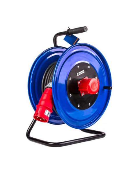 Промышленный силовой удлинитель АТЛАНТ КГ 5х4 10м на катушке 40193