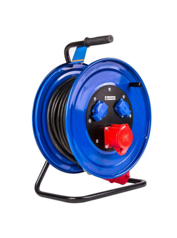 Промышленный силовой удлинитель АТЛАНТ КГ 5х2,5 50м на катушке 40203