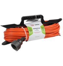 Силовой удлинитель ЭРА UFx-1e-3x1.5-30m IP44 на рамке, c заземлением, 1 гнездо, 30м, ПВС 3x1.5 Б0046830
