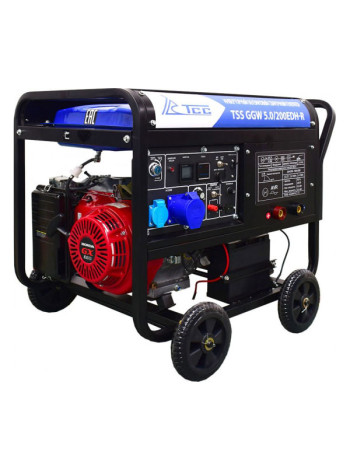 Инверторный бензиновый сварочный генератор ТСС GGW 5.0/200EDH-R Honda GX390 026119
