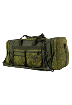 Дорожная сумка с изменяемым объёмом SOLARIS 60/75 л, Пиксель/олива S5111