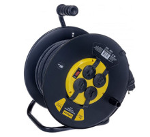Силовой удлинитель на катушке Inforce 4 гнезда, с/з КГт 3х1,5 16A 50м IP44 09-15-02