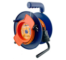 Силовой удлинитель на катушке Glanzen ПВС 2х1,5 EC-20-010 00-00006536