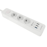 Сетевой фильтр с USB зарядкой Harper UCH-340 White H00002821