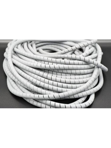 Спиральная монтажная негорючая лента Мемотерм-ММ с низким дымовыделением ЛСТнг-10 V-0 серая 10 м 491