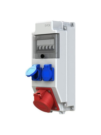 Навесной щит с розетками EVOL Combox 5 0101-003-1