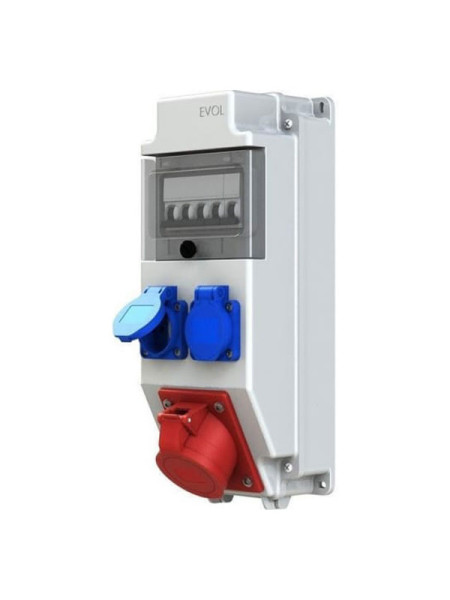 Навесной щит с розетками EVOL Combox 5 0101-002-1