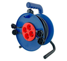 Силовой удлинитель на катушке Glanzen 4 гнезда ПВС 3x1,5 IP44 EB-50-020 00-00006736