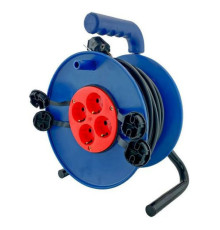 Силовой удлинитель на катушке Glanzen 4 гнезда ПВС 3x1,5 IP44 EB-30-020 00-00006734