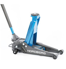 Супернизкий подкатной домкрат NORDBERG 3 тонн, H=75-510 мм N32034