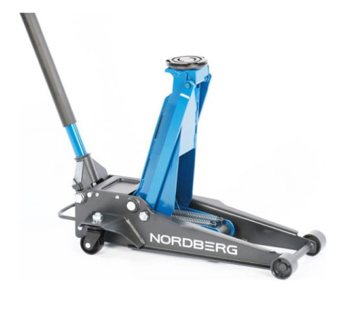 Супернизкий подкатной домкрат NORDBERG 3 тонн, H=75-510 мм N32034