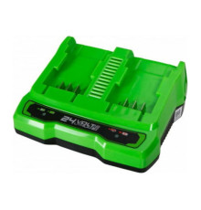 Устройство зарядное для 2-х аккумуляторов G24x2UC2 24 В GreenWorks 2931907
