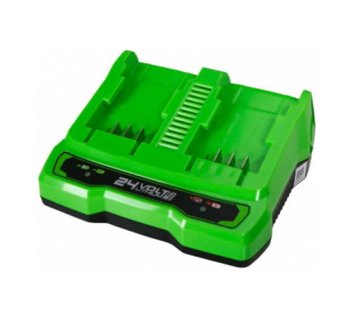 Устройство зарядное для 2-х аккумуляторов G24x2UC2 24 В GreenWorks 2931907