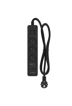 Сетевой фильтр с USB зарядкой Harper UCH-440 Black H00003203