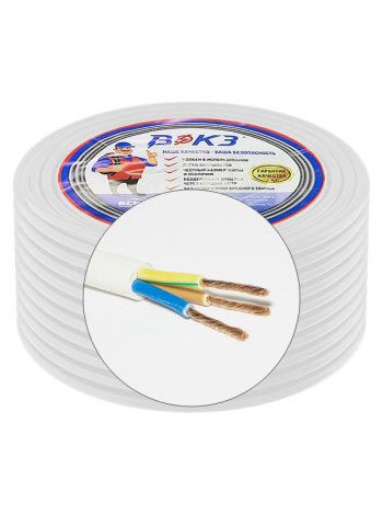 Провод ВЭКЗ ПВС 3х0,75 100м ГОСТ 16252