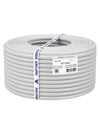 Провод Партнер-Электро ПВС 4х6 ГОСТ (катушка 50м) P020G-0408-R050