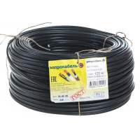 Кабель твердый плоский негорючий ЭлПроКабель ВВГп-нг 2х2,5 ГОСТ 100М 4630017849314