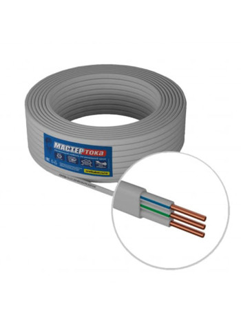 Провод Мастер Тока ПУНПбм 3х2.5 белый 100м МТ1451