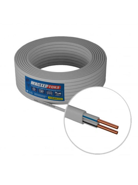 Провод Мастер Тока ПУНПбм 2х2.5 белый 100м МТ1408