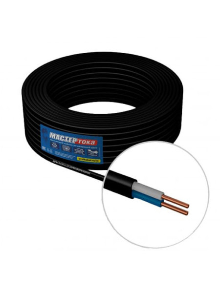 Кабель Мастер Тока ВВГбм-Пнг А 2х1.5 черный 100м МТ0165